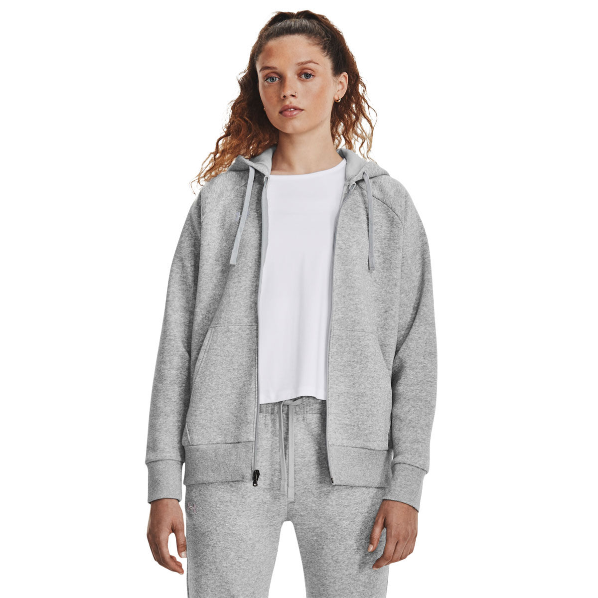 Under Armour Womens Rival Fleece Full Zip Hoodie
