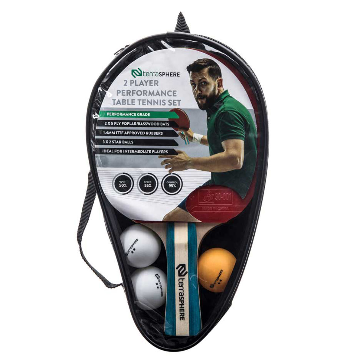 Terrasphere 2 Player Performance Table Tennis Set