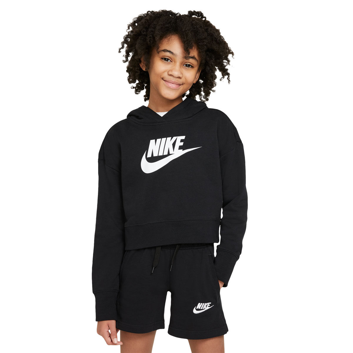Nike Junior Sportswear Club HBR Crop Hoodie