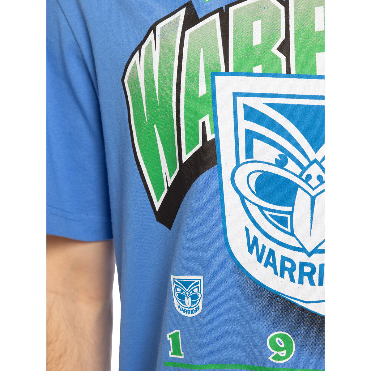 New Zealand Warriors Mens Bevel Crest Tee