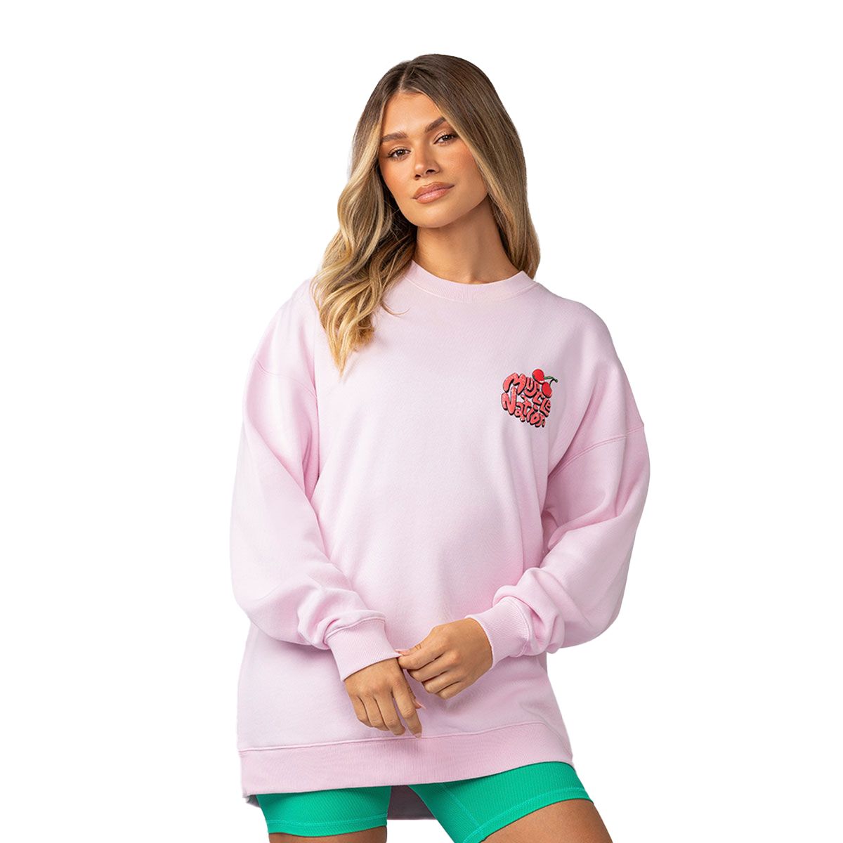 Muscle Nation Womens Tasty Oversized Pullover
