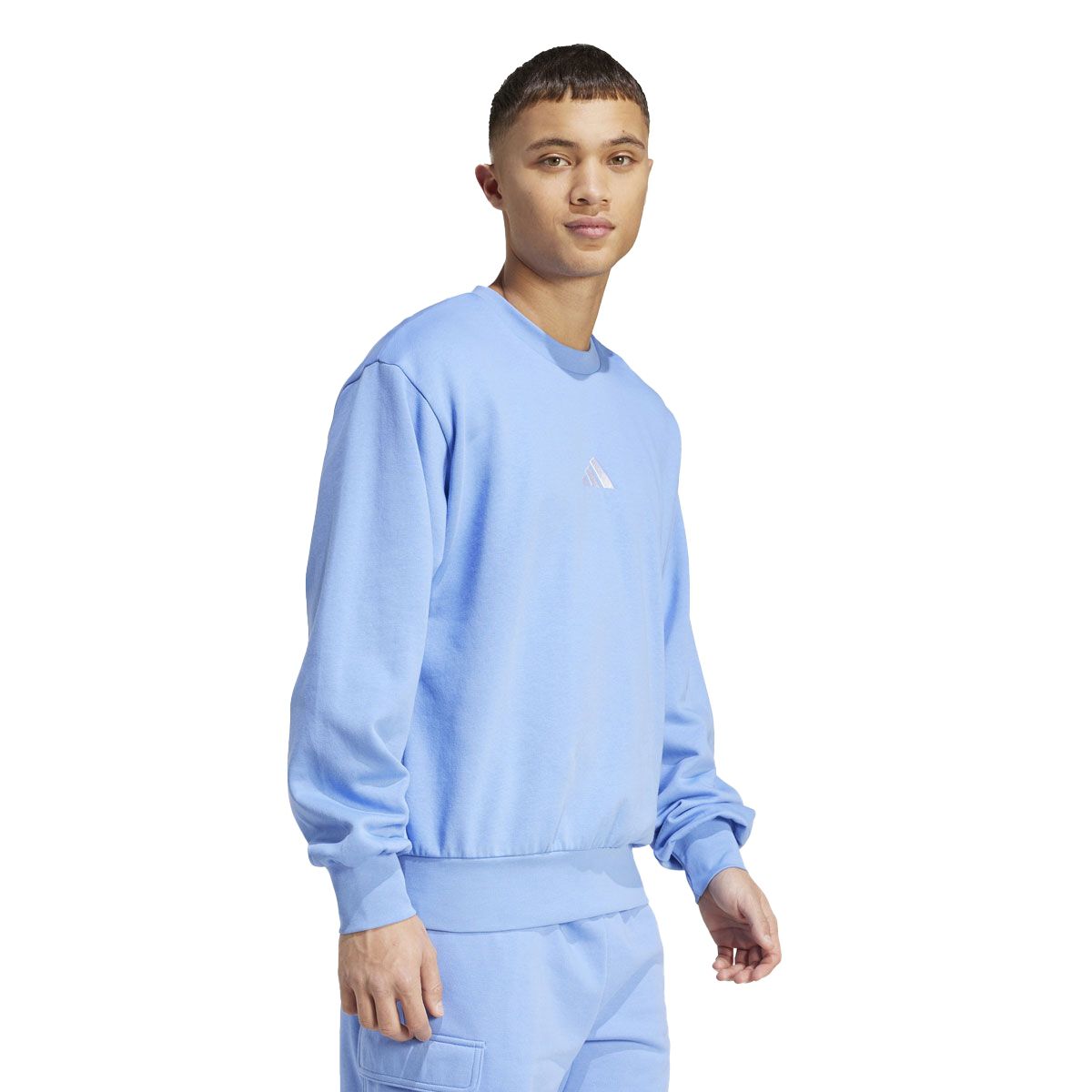 adidas Mens FeelCozy Fleece Crew Sweatshirt