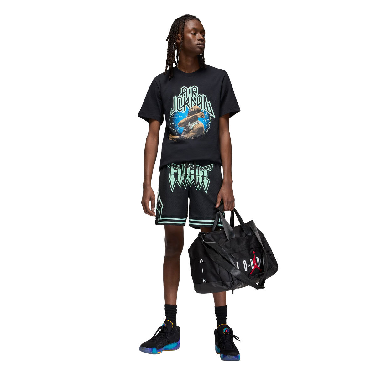 Jordan Mens Sport Dri-FIT Air Jordan Graphic Tee Black S