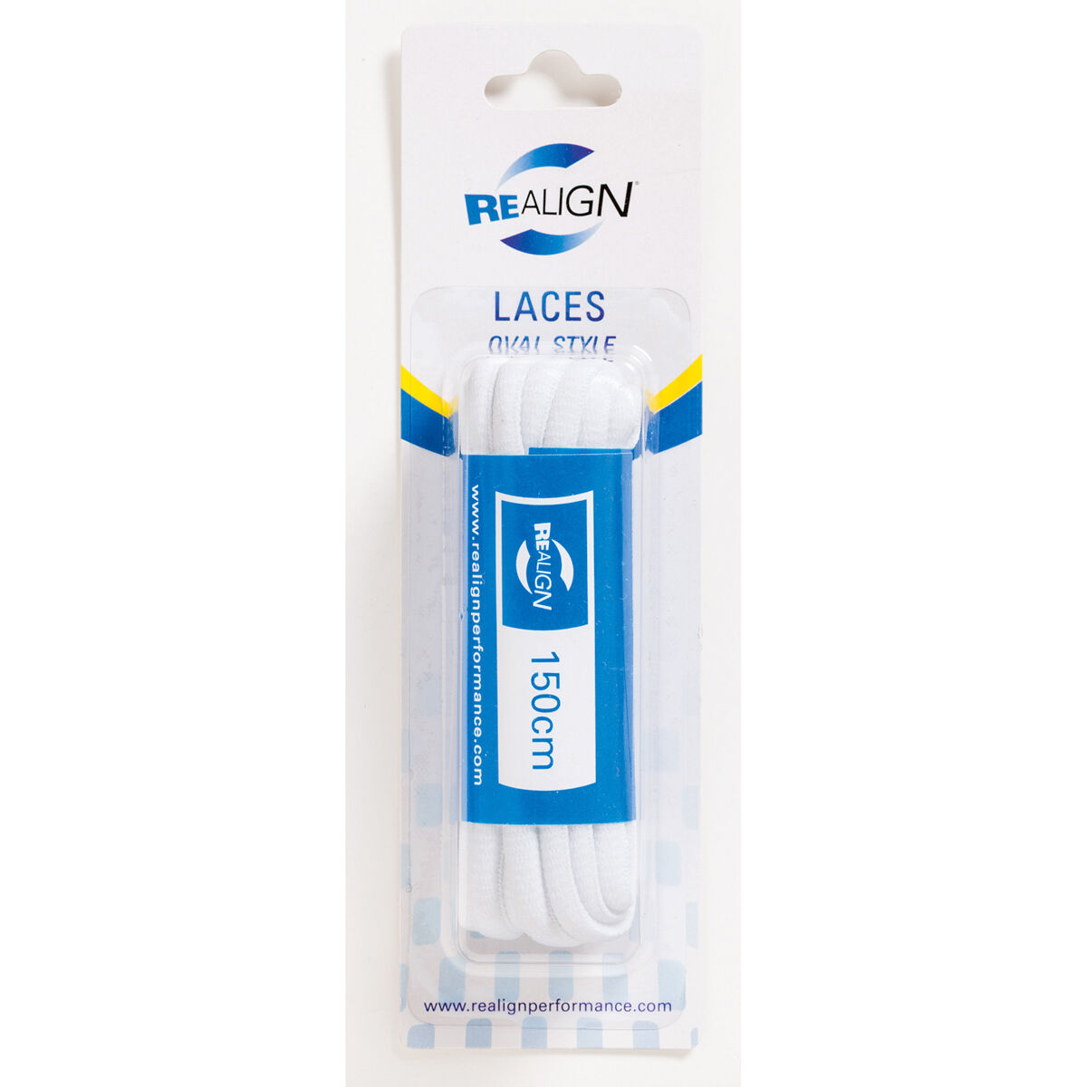 Realign Oval 150cm White Shoe Laces