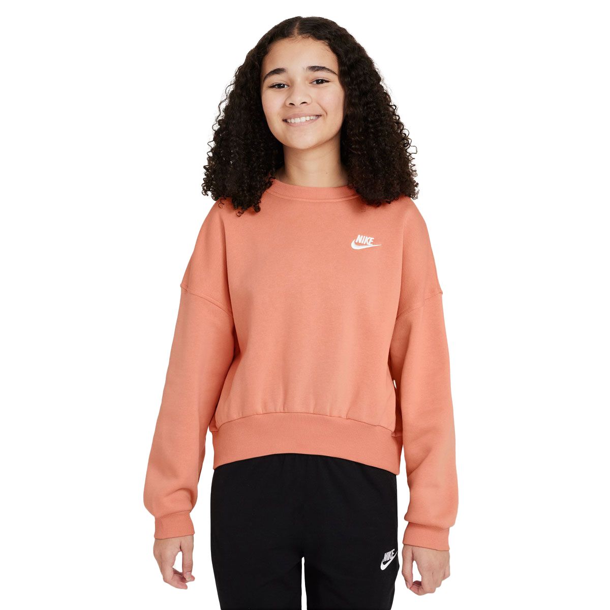 Nike Junior Sportswear Club Fleece Boxy Crew Sweatshirt