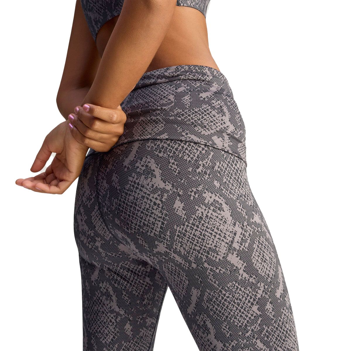 adidas by Stella McCartney Womens Rolltop Split Cuff Printed Leggings