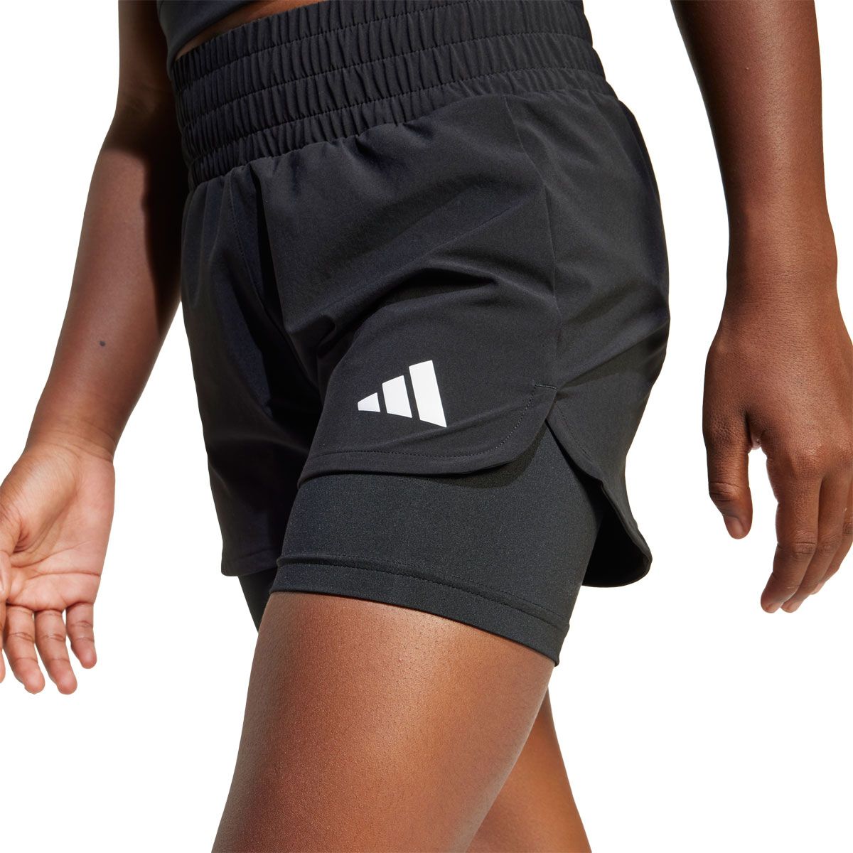 adidas Junior All Sports Pacer 2 in 1 Running Shorts