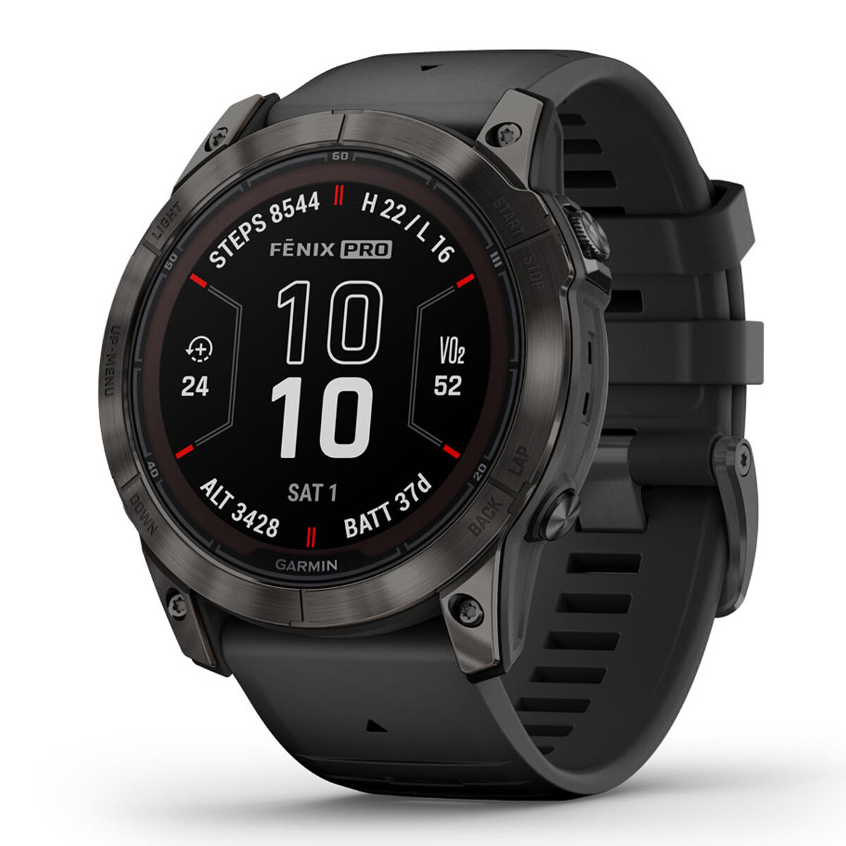 Garmin Fenix 7X Pro Sapphire Solar Watch - Carbon Gray