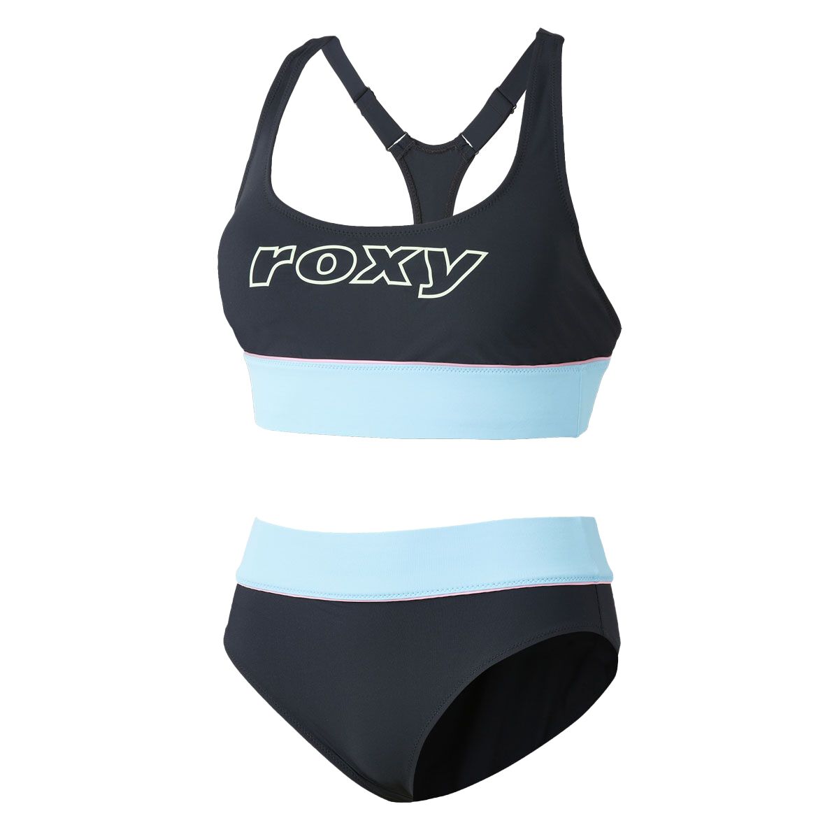 Roxy Womens Active Colorblock Mid Swim Brief