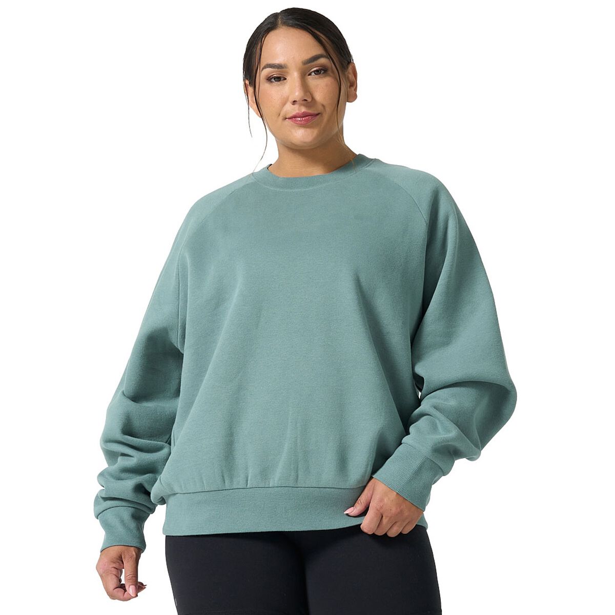 Ell/Voo Womens Mae Fleece Crew Neck Sweatshirt