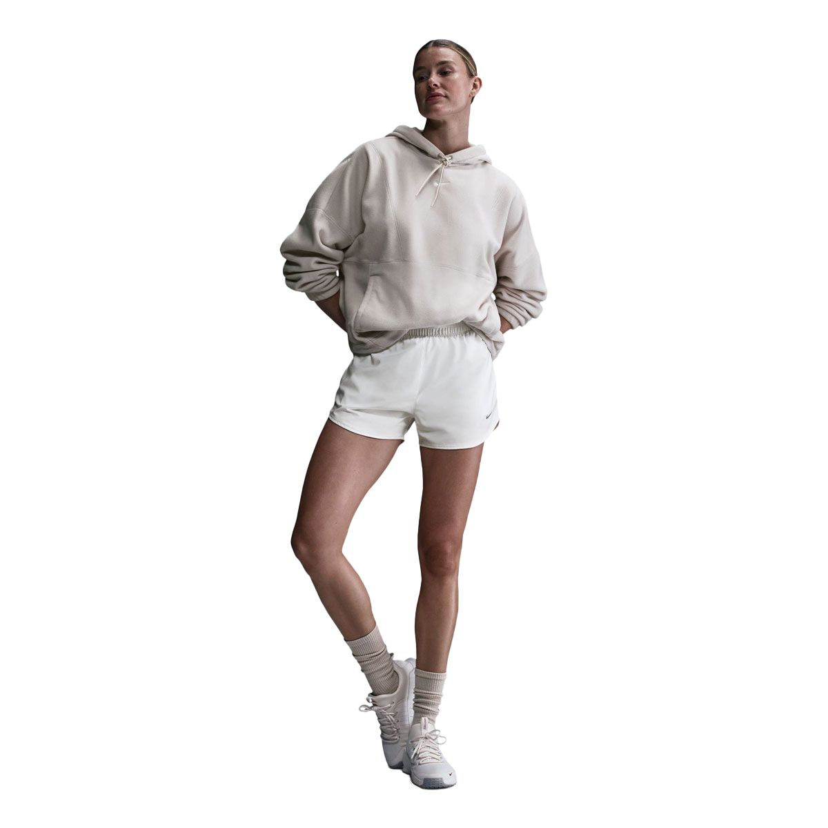 Nike Womens One Therma-FIT Fleece Oversized Pullover Hoodie