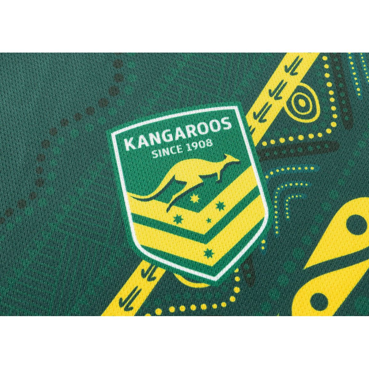 Kangaroos Mens 2025 Indigenous Training Jersey