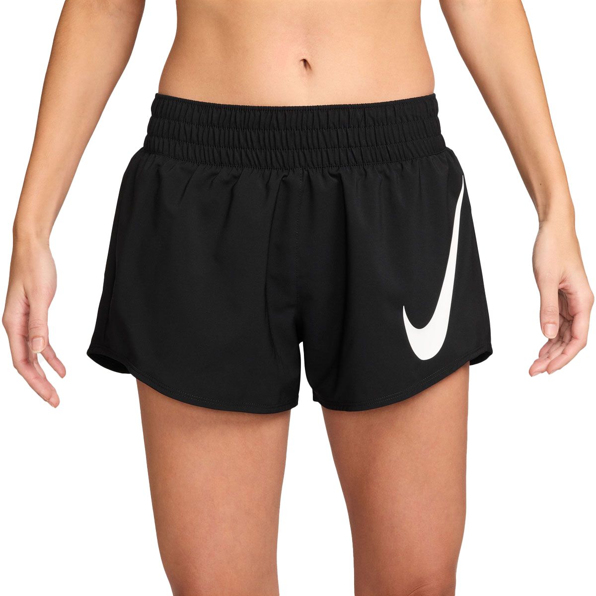 Nike Womens One Swoosh Dri-FIT 3 Inch Brief-Lined Running Shorts