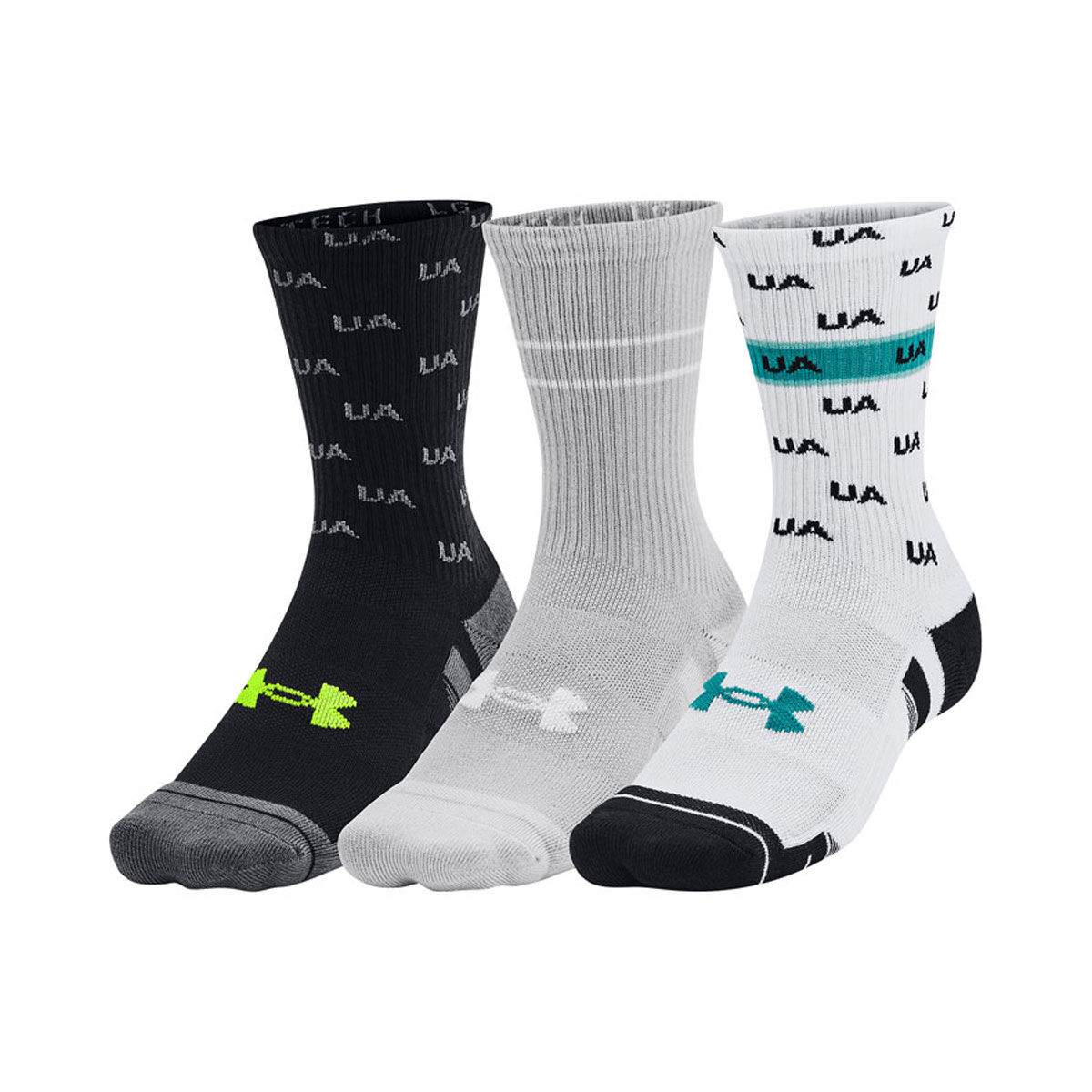 Under Armour Performance Tech Crew Socks 3pk