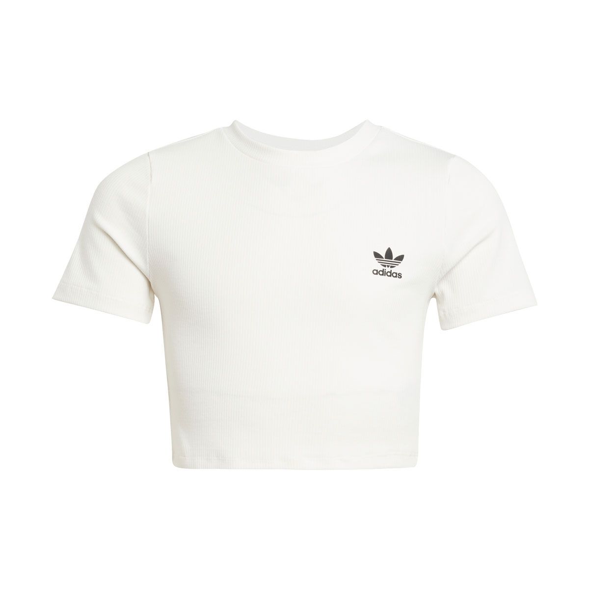 adidas Originals Junior Trefoil Ribbed Crop Tee