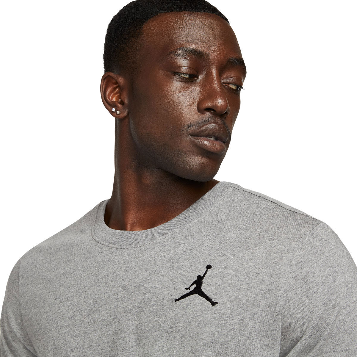 Jordan Mens Jumpman Embroidered Logo Tee