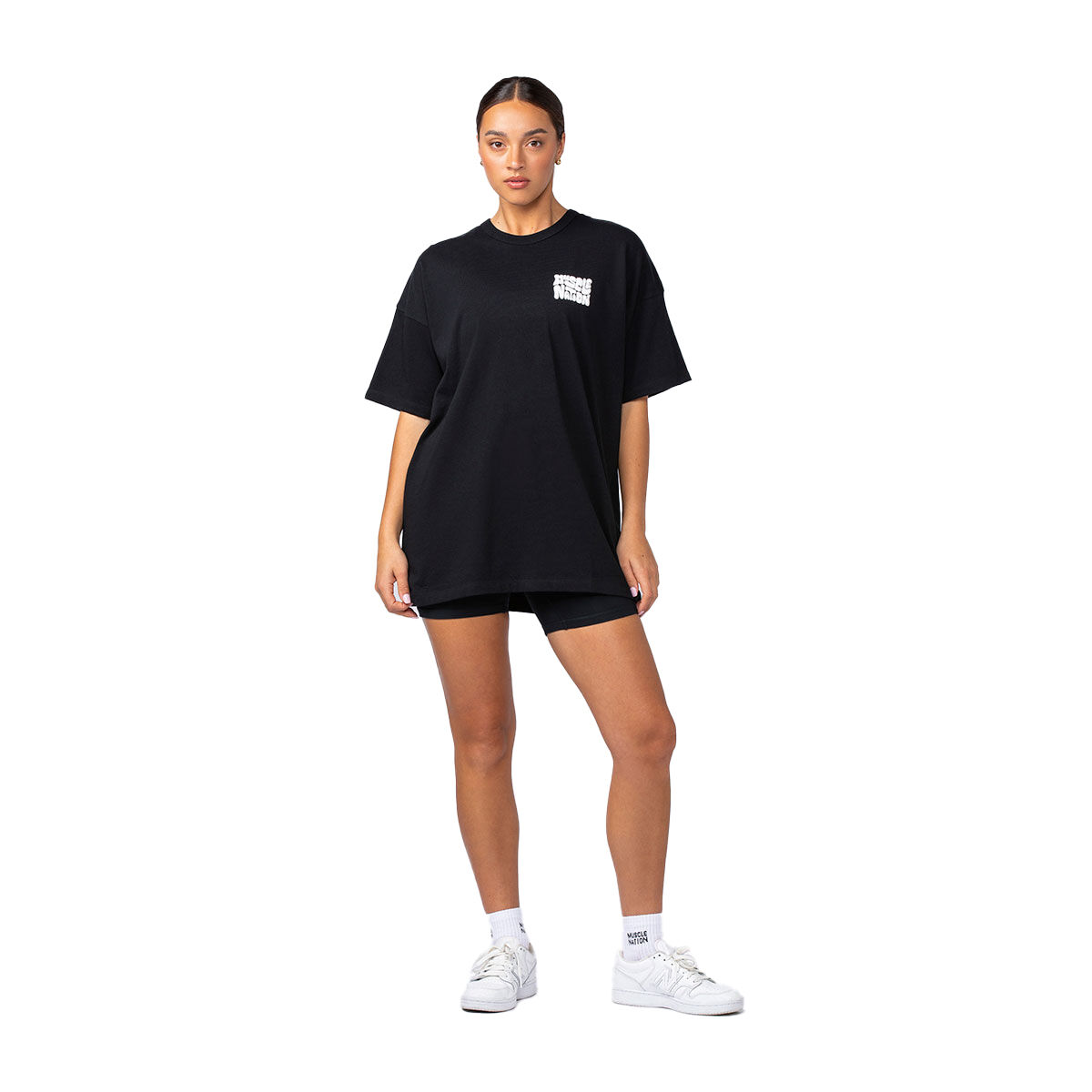 Muscle Nation Womens Wave Oversized Tee