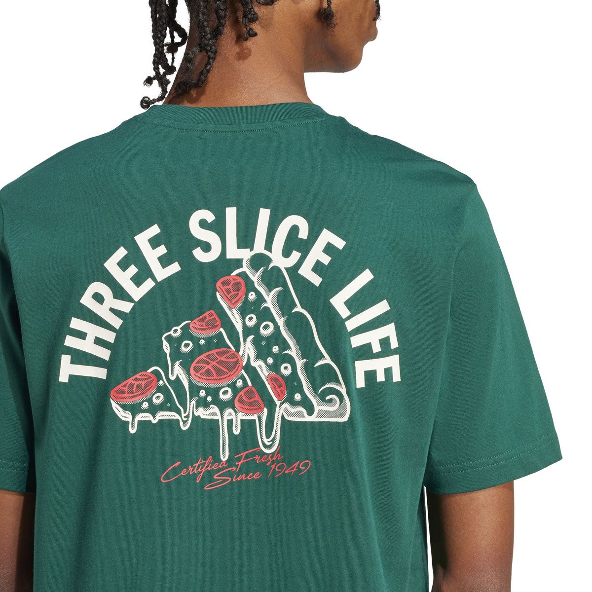 adidas Mens Lounge Pizza Graphic Tee