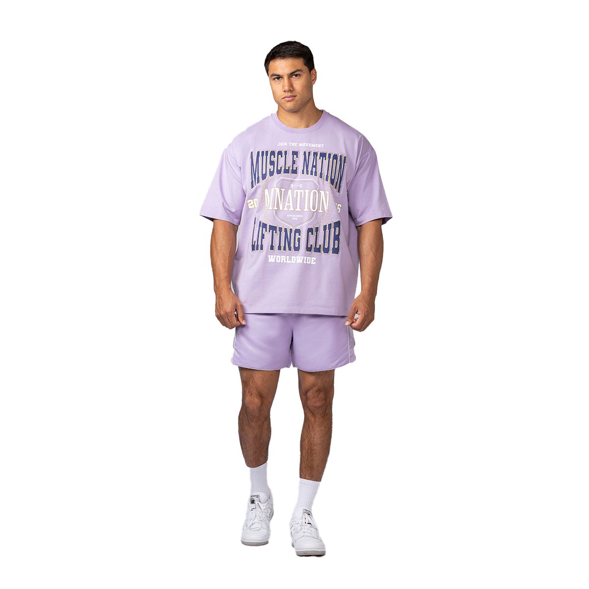 Muscle Nation Mens Round House 5 Inch Training Shorts