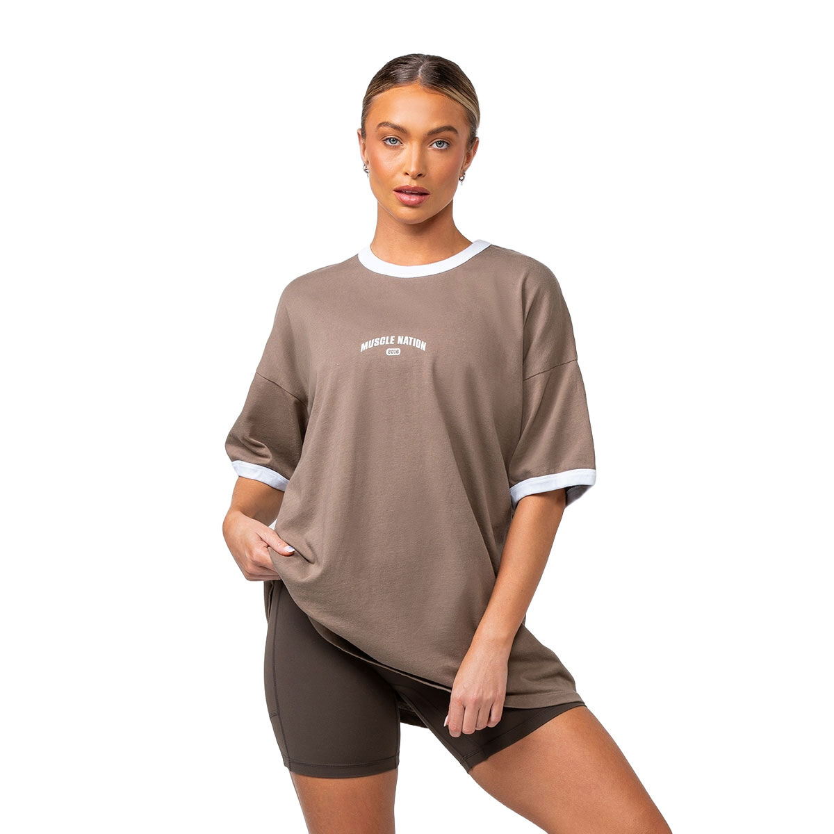 Muscle Nation Womens Refresh Oversized Tee