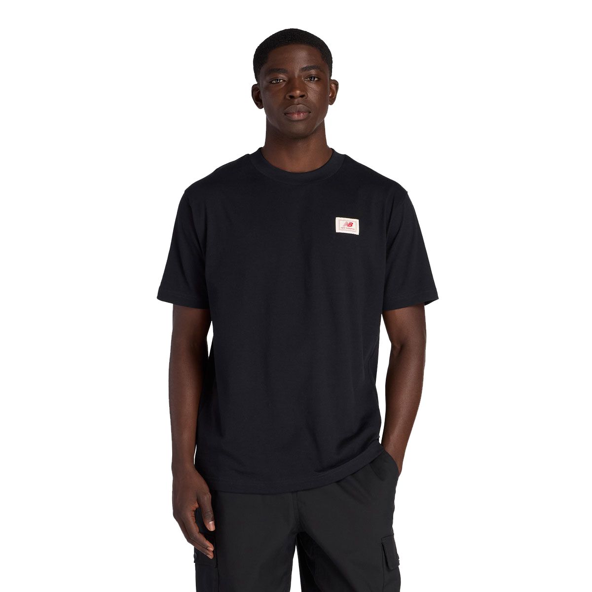 New Balance Mens Woven Label Tee