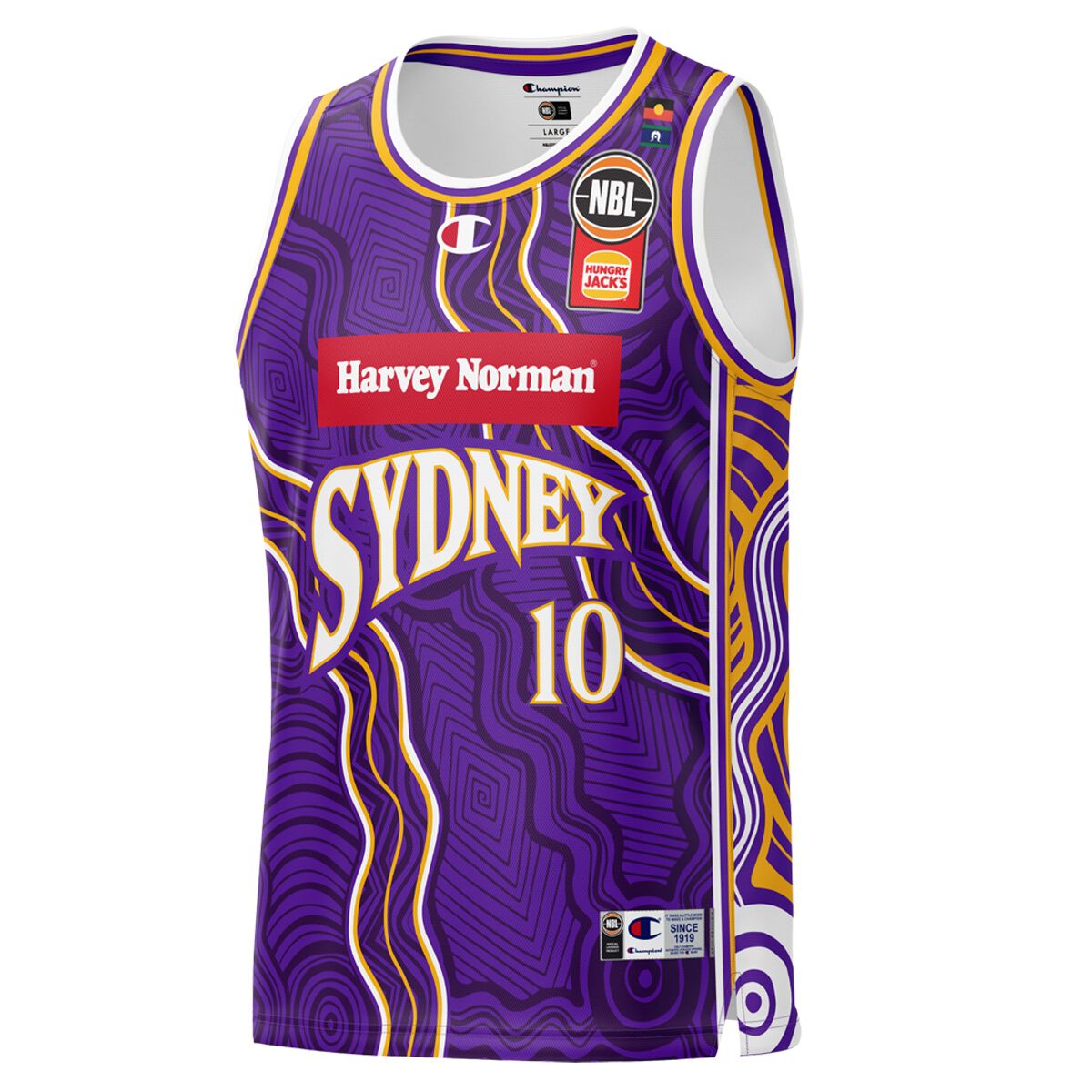 Sydney Kings Mens Xavier Cooks 2024/25 Indigenous Basketball Jersey