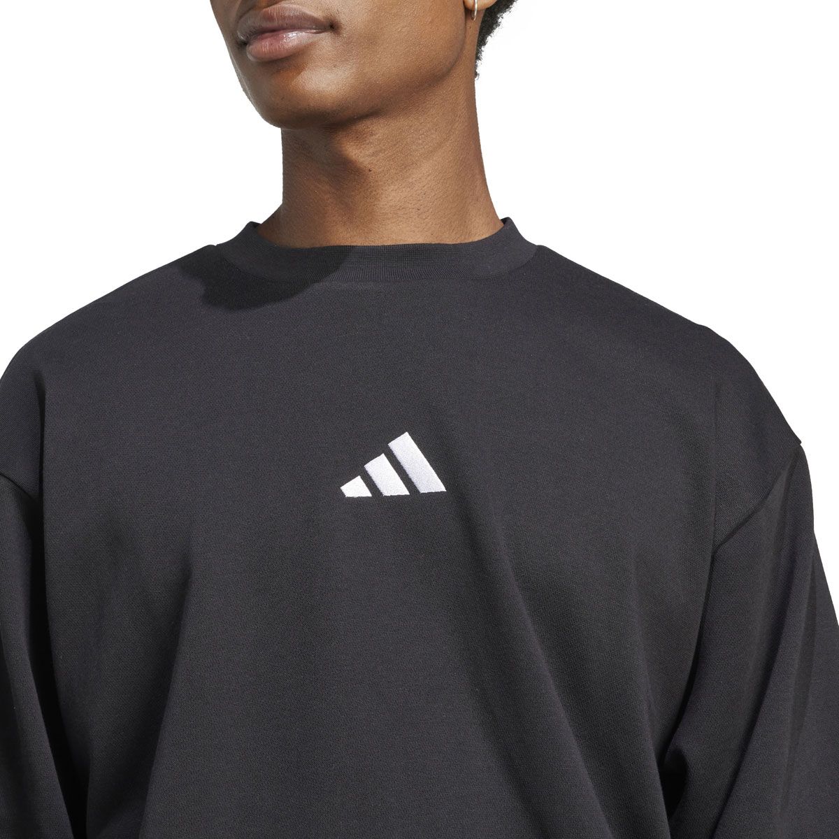 adidas Mens Essentials Feel Cozy Fleece Sweatshirt