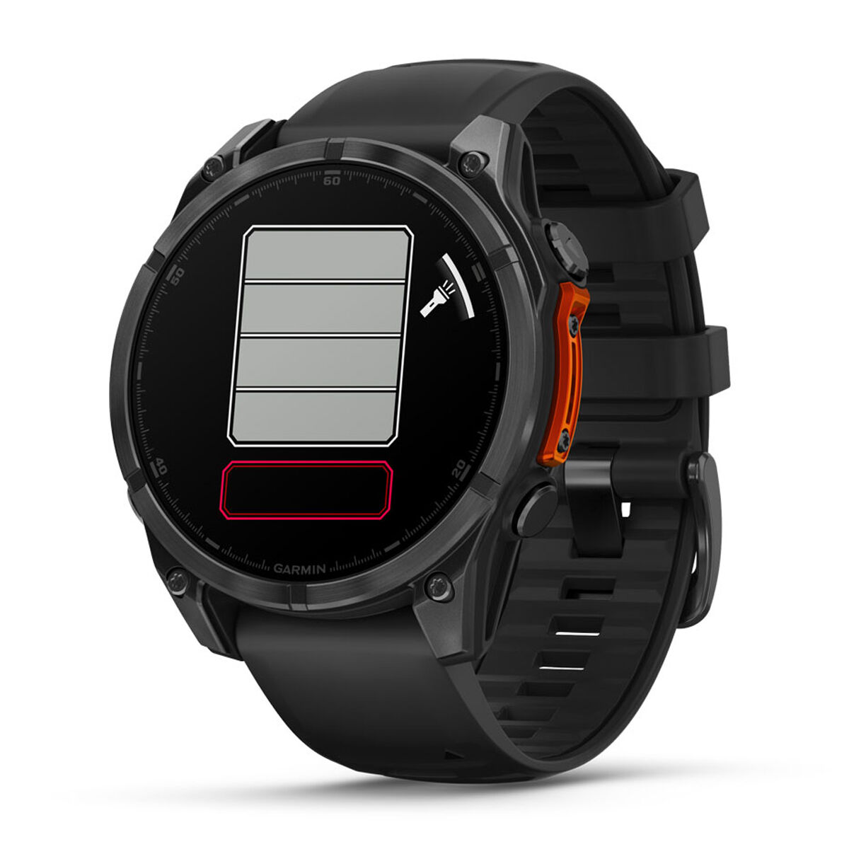 Garmin Fenix 8 47mm AMOLED Glass Watch - Slate/Steel