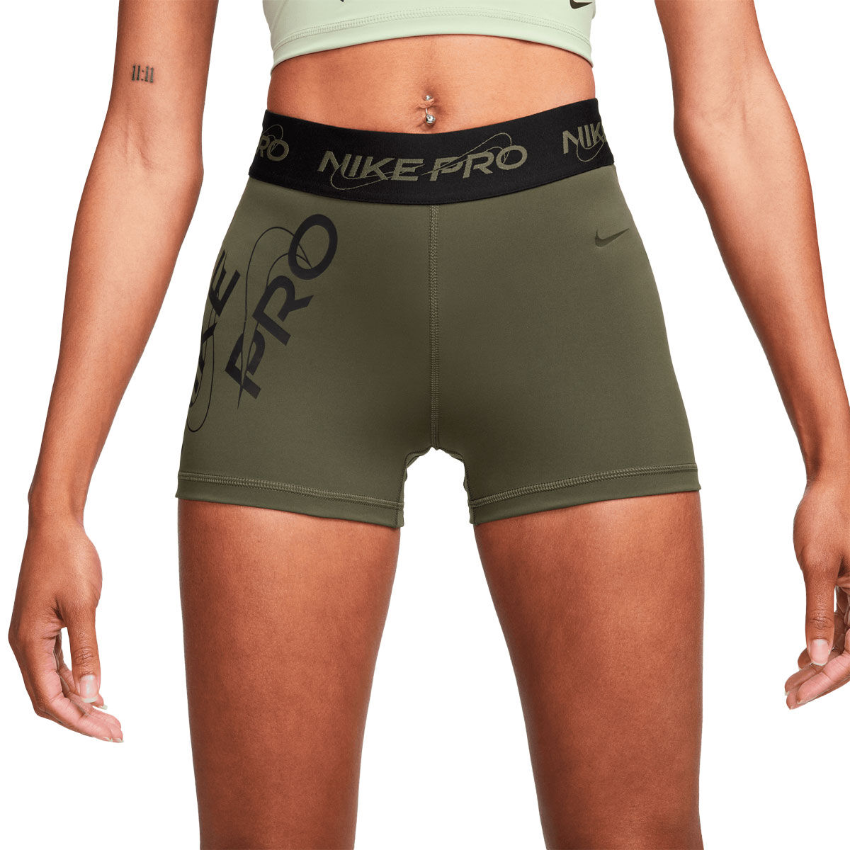 Nike Pro Womens Dri-FIT Graphic 3 Inch Short Tights