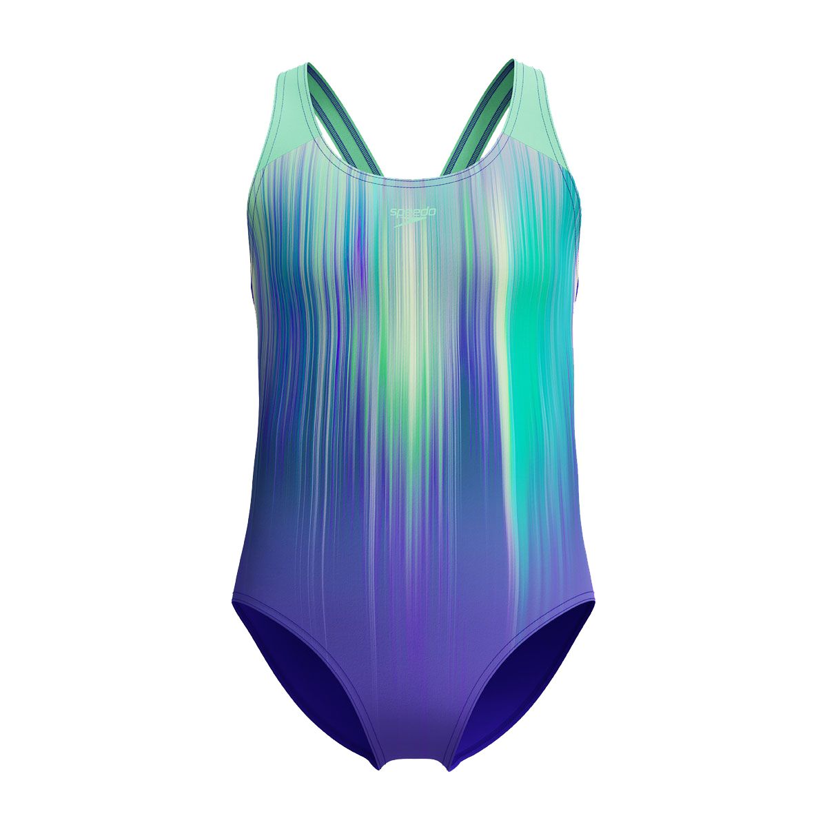 Speedo Girls Digi Placement Splashback One Piece