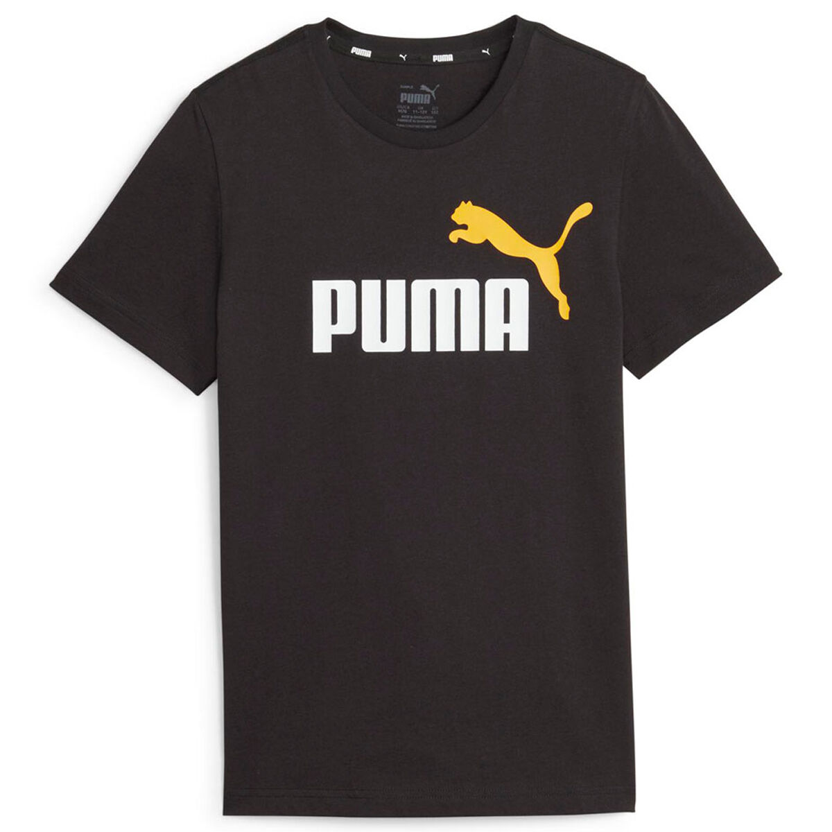 PUMA Junior Essentials Plus 2 Colour Logo Tee
