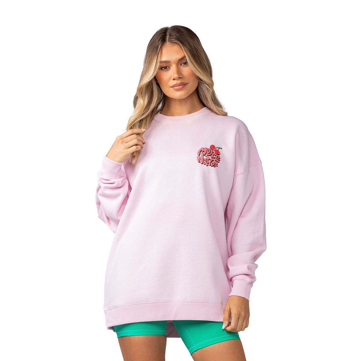 Muscle Nation Womens Tasty Oversized Pullover