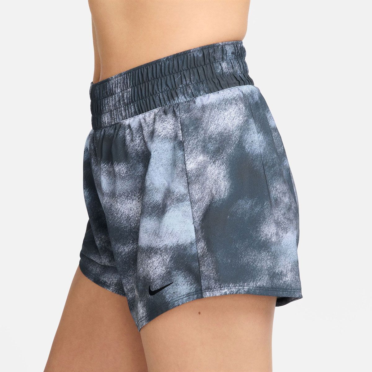 Nike Womens One Dri-FIT High Rise 3 Inch Brief-Lined Printed Shorts
