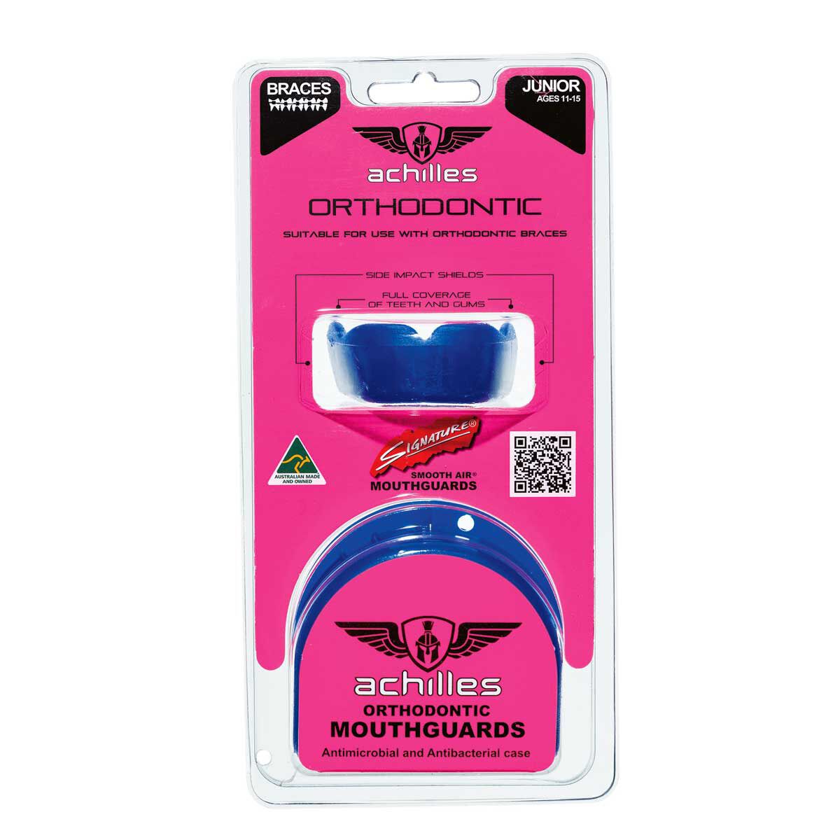 Achilles Orthodontic Junior Mouthguard Dark Blue Junior