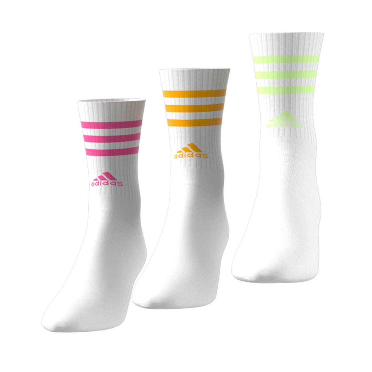 adidas 3-Stripes Cushioned Crew Socks