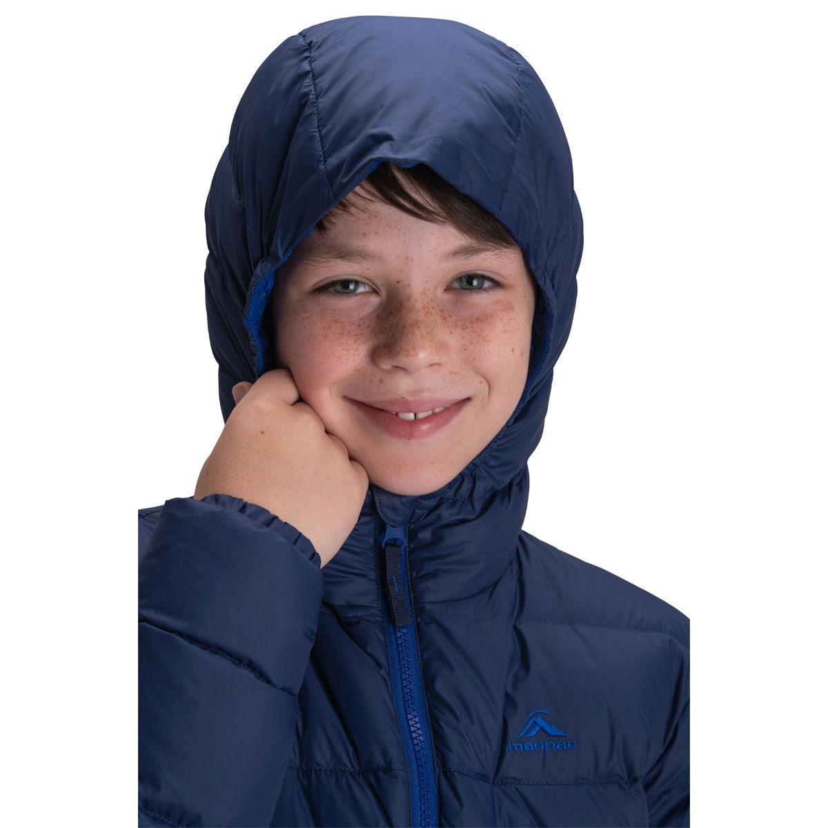 macpac Junior Halo Hooded Down Jacket