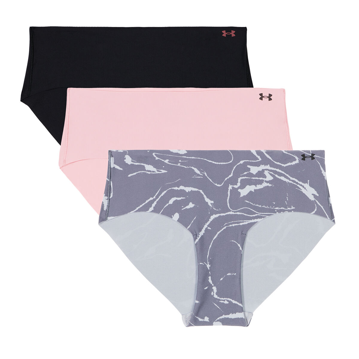 Under Armour Womens Pure Stretch Seamless Hipster Briefs 3 Pack