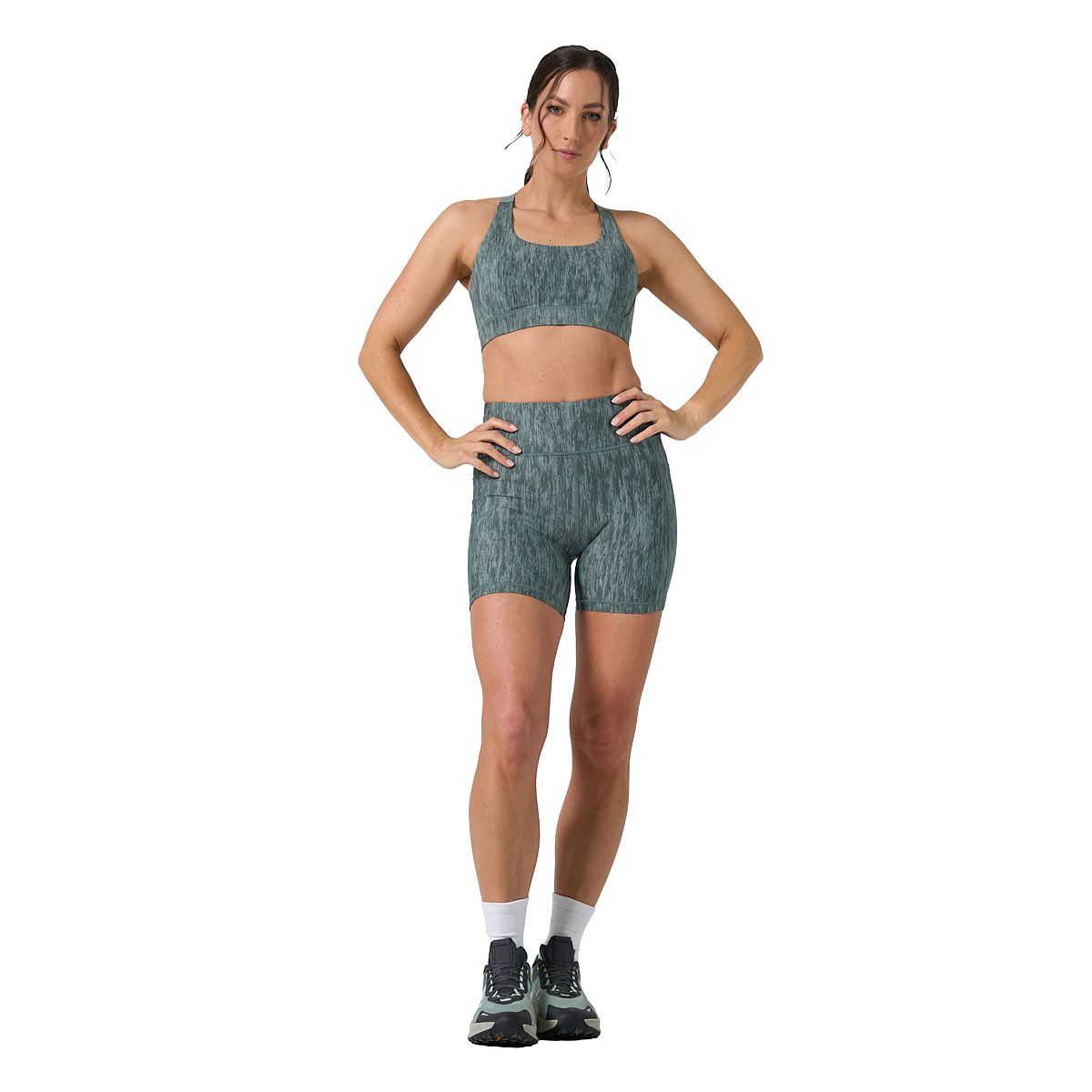 Ell/Voo Womens Kara High Rise 5 Inch Pocket Tights