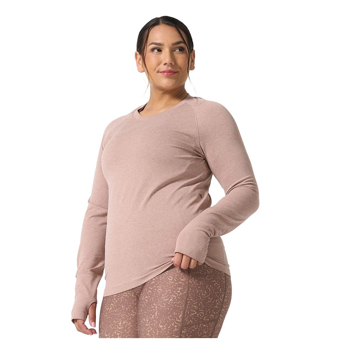 Ell/Voo Womens Reili Seam Free Long Sleeve Tee