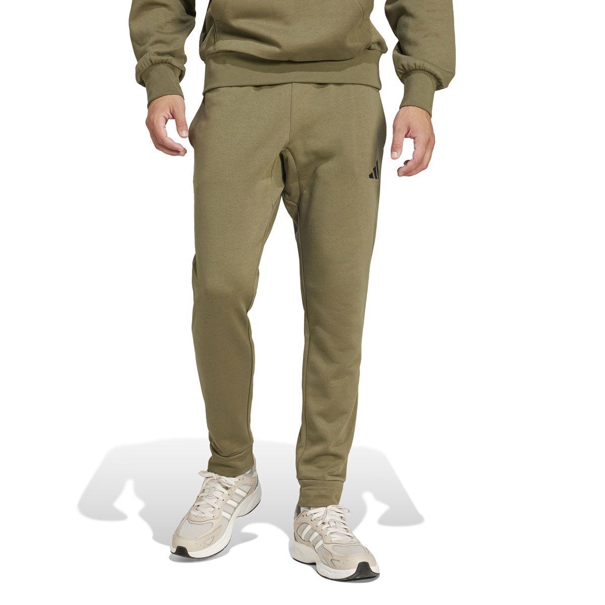 adidas Mens Essentials Feel Cozy Fleece Track Pant