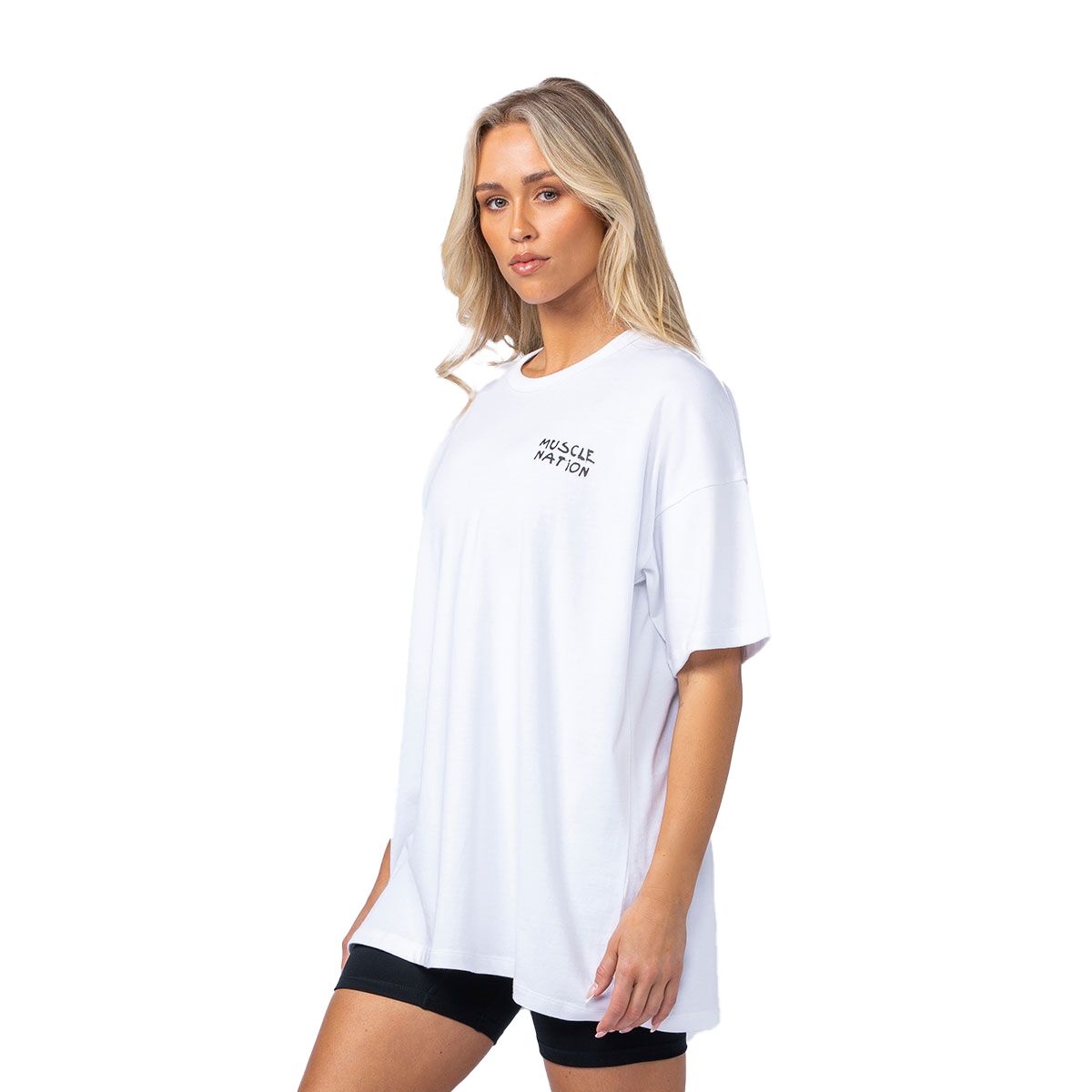 Muscle Nation Womens Need Money Oversized Tee