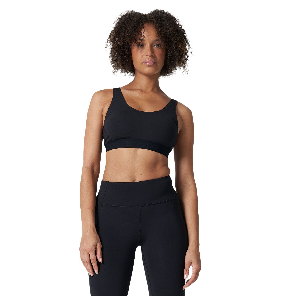 Ell/Voo Womens Essentials Training Crop Sports Bra