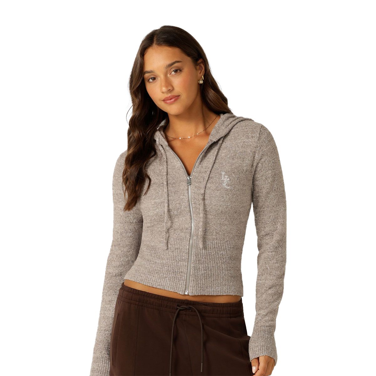 Lorna Jane Womens Luxe Lounge Knit Hoodie