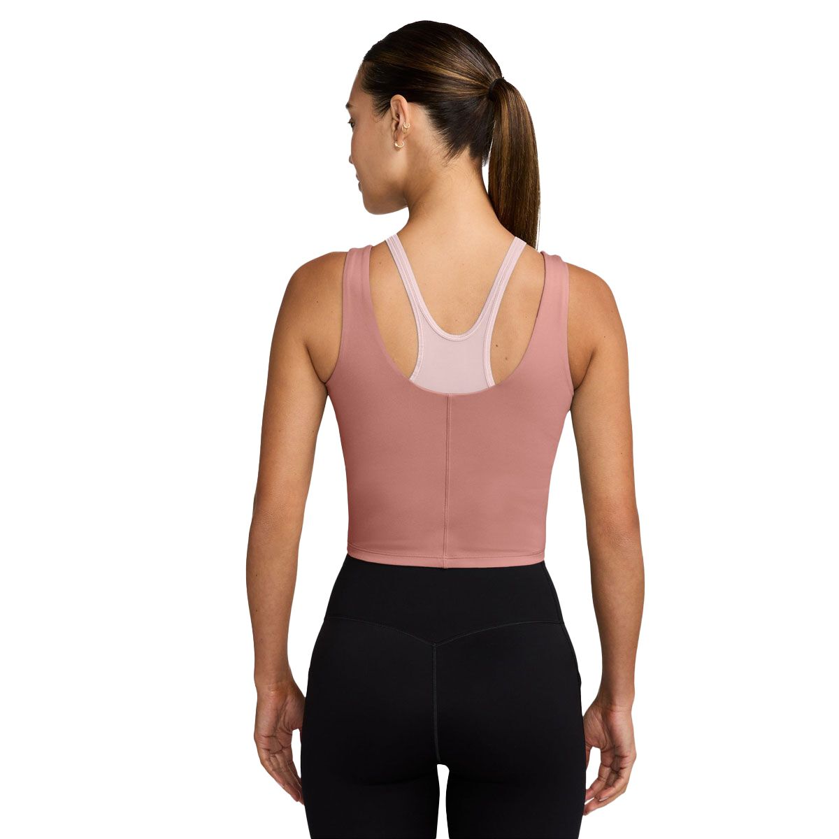 Nike Womens One Dri-FIT Fitted Cropped Short Sleeve Top