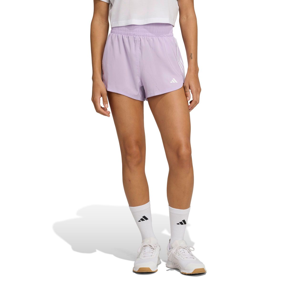 adidas Womens Pacer High Rise Woven Training Shorts