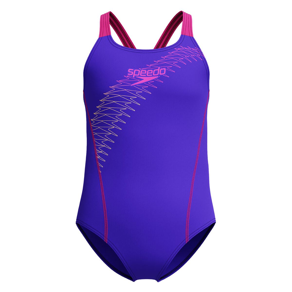 Speedo Girls Medley Logo Medalist One Piece Swimsuit