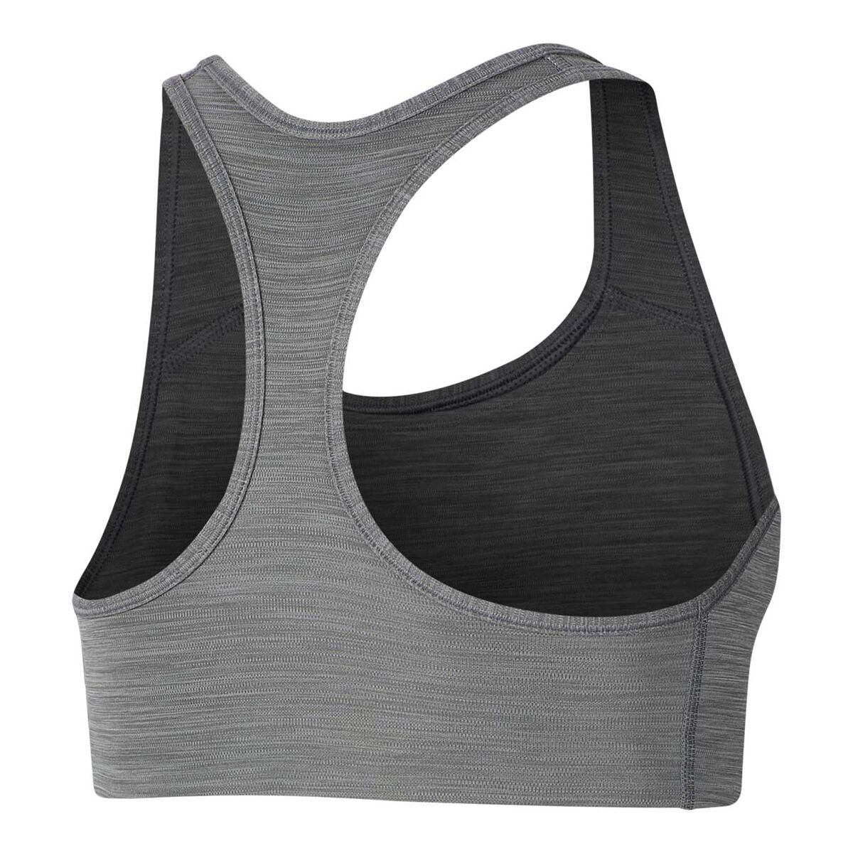 Nike Womens Swoosh Dri-FIT Medium Support Sports Bra Grey XS