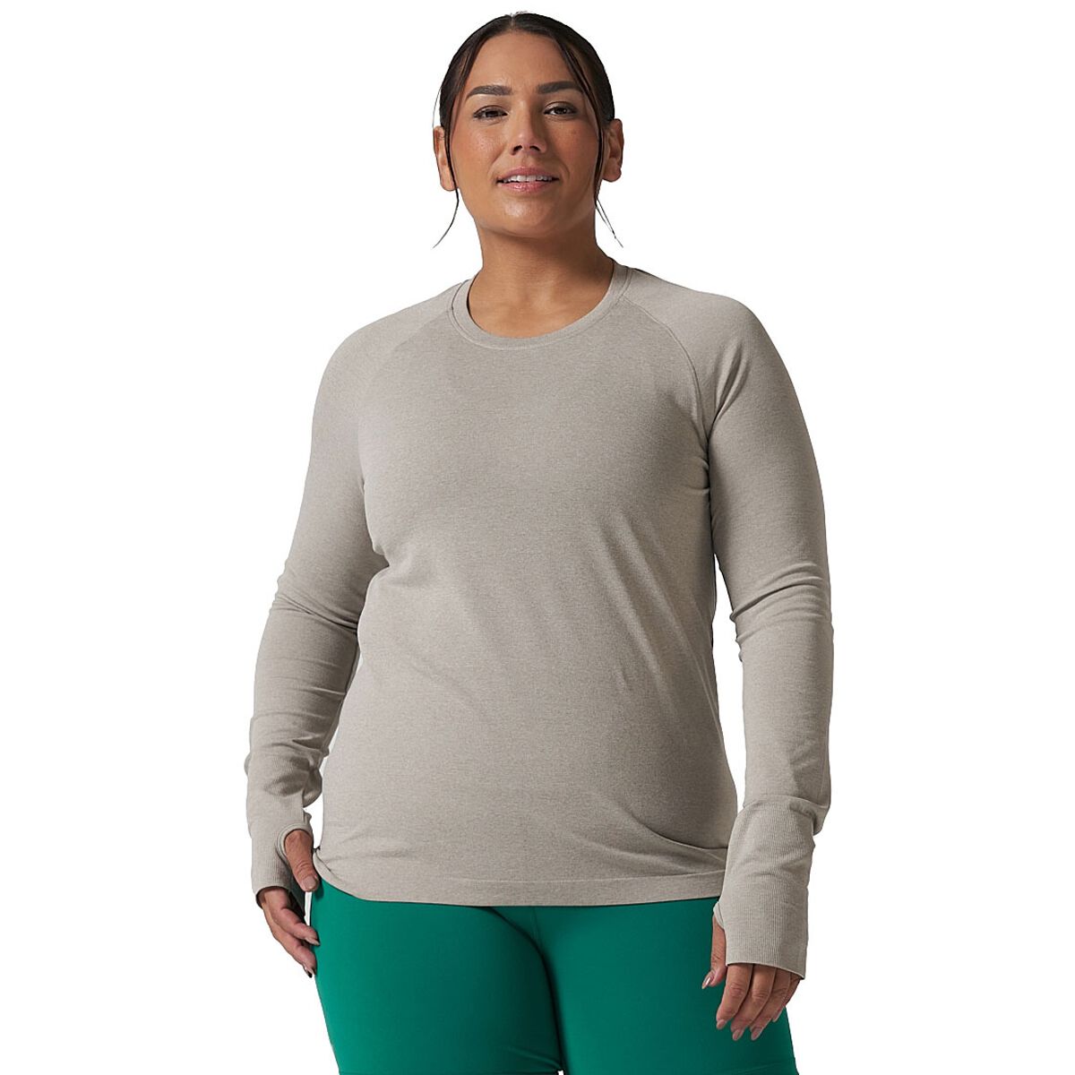 Ell/Voo Womens Reili Seam Free Long Sleeve Top