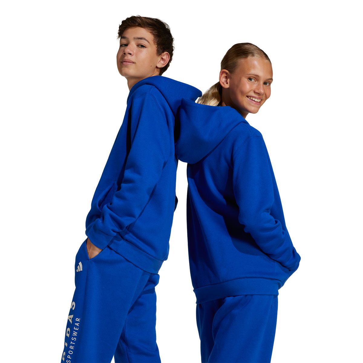 adidas Junior All Season Fleece Graphic Pullover Hoodie