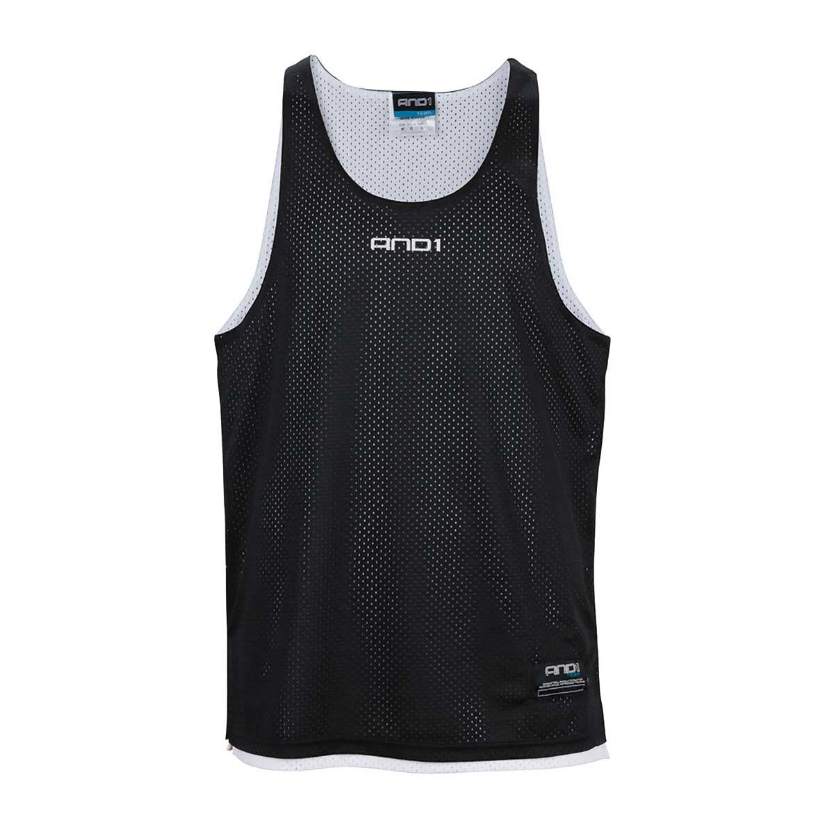 AND1 Mens Reversible Basketball Training Singlet